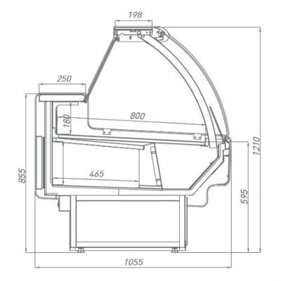 Холодильная витрина Aurora SLIM 190