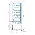 Холодильная горка Carboma Cube FС20-07 VM 2,5-2 9006-9005