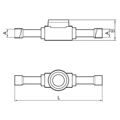 Смотровое стекло 3/4" BC-SG-034N